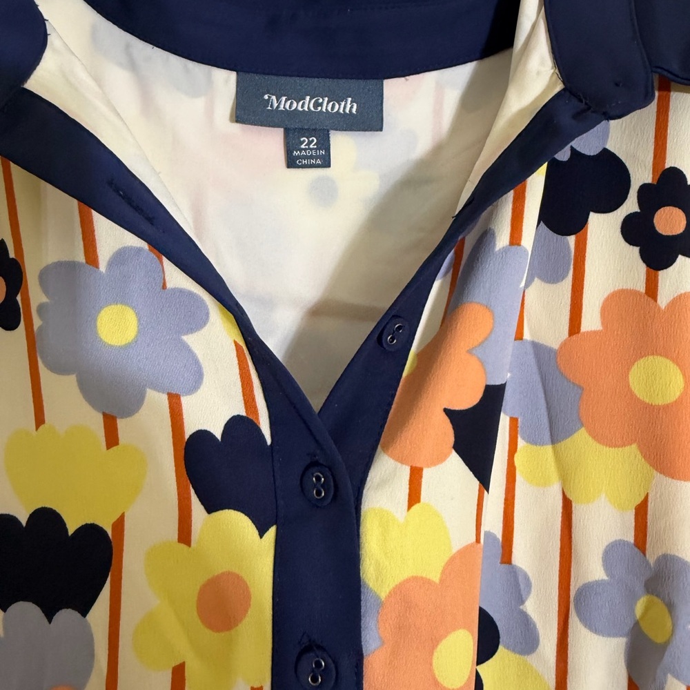 Floral Sleeveless ModCloth Dress - Picture 2 of 3